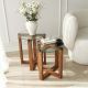 HANAH HOME Set pomoćnih stočića Amalfi, braon - 552NOS2248
