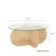 HANAH HOME Sto za dnevnu sobu Bubble Sapphire Oak - 173282