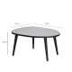 HANAH HOME Klub sto Gusto, crna - 552NOS2275