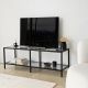 HANAH HOME TV polica Basic, tamnosiva/crna - 552NOS2358