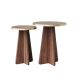 HANAH HOME Set stolova Mushroom 2 Gold Walnut - 195105