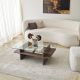 HANAH HOME Klub sto Saga Rectangle, braon - EP3057848