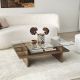 HANAH HOME Klub sto Saga Rectangle, braon - EP3057848