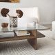 HANAH HOME Klub sto Saga Rectangle, braon - EP3057848