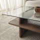 HANAH HOME Klub sto Saga Rectangle, braon - EP3057848