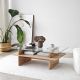 HANAH HOME Klub sto Saga Rectangle, svetlo braon - EP3057851
