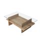 HANAH HOME Klub sto Saga Rectangle, svetlo braon - EP3057851