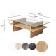 HANAH HOME Klub sto Saga Rectangle, svetlo braon - EP3057851