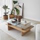 HANAH HOME Klub sto Saga Rectangle, svetlo braon - EP3057851