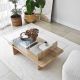HANAH HOME Klub sto Saga Rectangle, svetlo braon - EP3057851