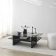 HANAH HOME Klub sto Saga Rectangle, crna - EP3057854
