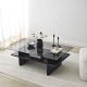HANAH HOME Klub sto Saga Rectangle, crna - EP3057854