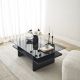 HANAH HOME Klub sto Saga Rectangle, crna - EP3057854