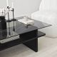 HANAH HOME Klub sto Saga Rectangle, crna - EP3057854
