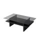 HANAH HOME Klub sto Saga Rectangle, crna - EP3057854