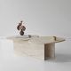 HANAH HOME Klub sto Stones, mermerna krem - EP3057857