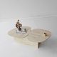 HANAH HOME Klub sto Stones, mermerna krem - EP3057857