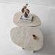 HANAH HOME Klub sto Stones, mermerna krem - EP3057857