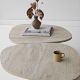 HANAH HOME Klub sto Stones, mermerna krem - EP3057857