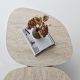 HANAH HOME Klub sto Stones, mermerna krem - EP3057857