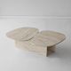 HANAH HOME Klub sto Stones, mermerna krem - EP3057857