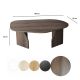 HANAH HOME Klub sto Nova, braon - EP3057860