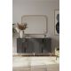 HANAH HOME Komoda Meyra 150, antracit/srebrna - EP3057869