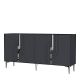 HANAH HOME Komoda Meyra 150, antracit/srebrna - EP3057869