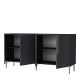 HANAH HOME Komoda Meyra 150, antracit/srebrna - EP3057869