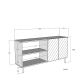 HANAH HOME Komoda Meyra 150, antracit/srebrna - EP3057869