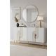 HANAH HOME Komoda Meyra 150, bela/zlatna - EP3057872