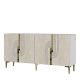 HANAH HOME Komoda Meyra 150, mermerna krem/zlatna - EP3057875