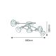 RABALUX Plafonjera Holly hrom, E14 40W - 5561-1