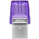 KINGSTON USB flash memorija 2-in-1 64GB, siva/ljubičasta - 073814