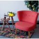 ATELIER DEL SOFA Fotelja Bienville, crvena - 558ZEN1109