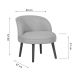 ATELIER DEL SOFA Fotelja Nice, ljubičasta - 558ZEN1140