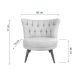 ATELIER DEL SOFA Fotelja Richland, petrolej - 558ZEN1169