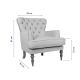 ATELIER DEL SOFA Fotelja New London, krem - 558ZEN1185