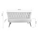 ATELIER DEL SOFA Sofa dvosed Richland Loveseat, krem - 558ZEN1211