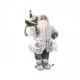 Novogodišnja figura Deda Mraz, sivo- beli 45cm - 56015400