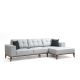 ATELIER DEL SOFA Ugaona garnitura Montana, desna, svetlosiva - 560ARE1103