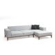 ATELIER DEL SOFA Ugaona garnitura Montana, desna, svetlosiva - 560ARE1103