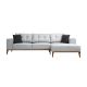 ATELIER DEL SOFA Ugaona garnitura Montana, desna, svetlosiva - 560ARE1103