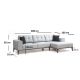 ATELIER DEL SOFA Ugaona garnitura Montana, desna, svetlosiva - 560ARE1103