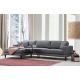 ATELIER DEL SOFA Ugaona garnitura Nordic, leva, tamnosiva - 560ARE1112