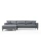 ATELIER DEL SOFA Ugaona garnitura Nordic, leva, tamnosiva - 560ARE1112