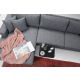 ATELIER DEL SOFA Ugaona garnitura Nordic, leva, tamnosiva - 560ARE1112
