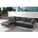 ATELIER DEL SOFA Ugaona garnitura Papira Chl+3R, leva, antracit - 560ARE1113
