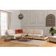 ATELIER DEL SOFA Ugaona garnitura sa stočićem i jastucima Tulip, leva, bež - 560ARE1161