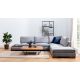 ATELIER DEL SOFA Ugaona garnitura Tulip, desna sa stalkom, tamnosiva - 560ARE1162